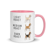 Beagle Coffee Roast Mug . Pink 11 oz