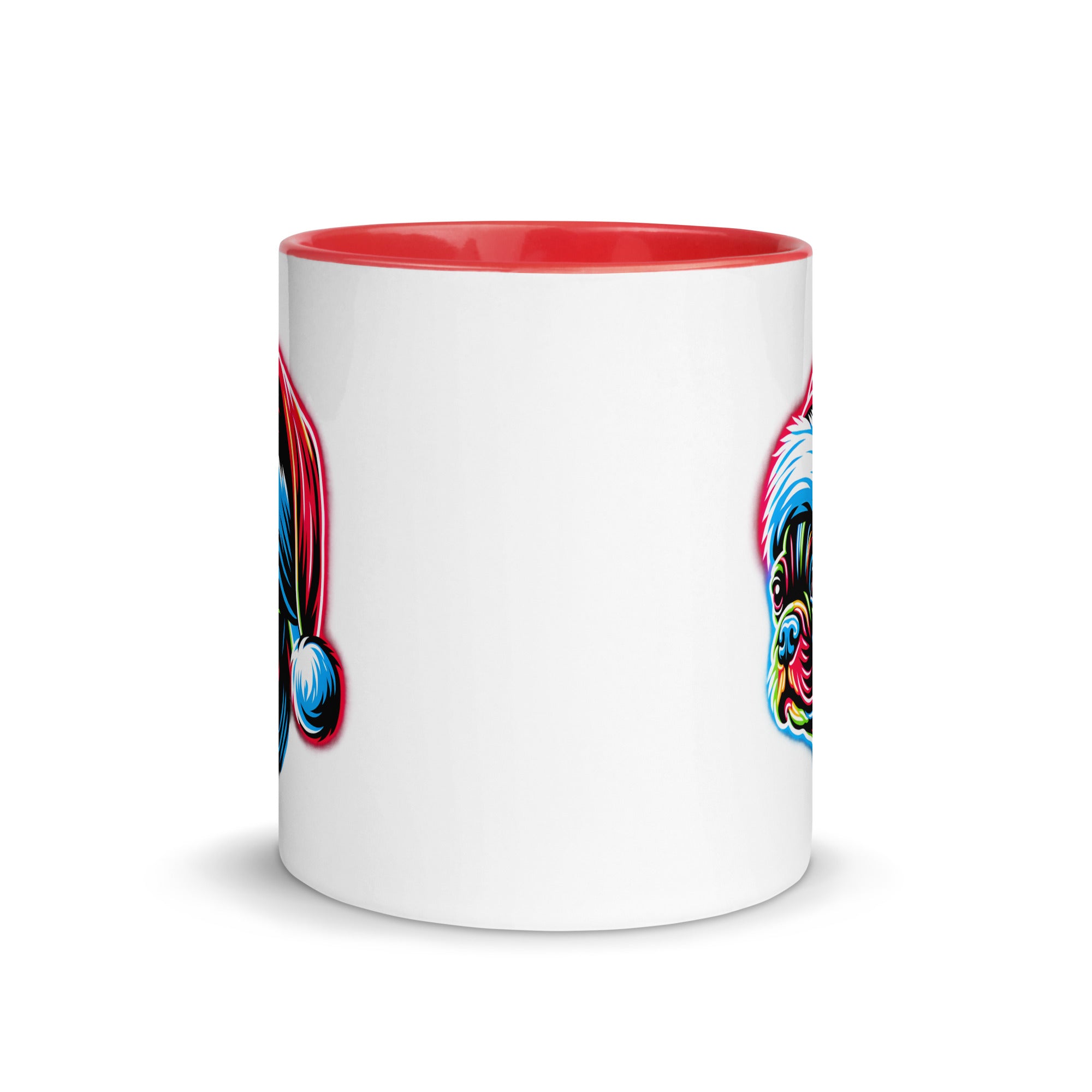 Bright Boston Holiday - Santa Pup Style Mug with Color Inside