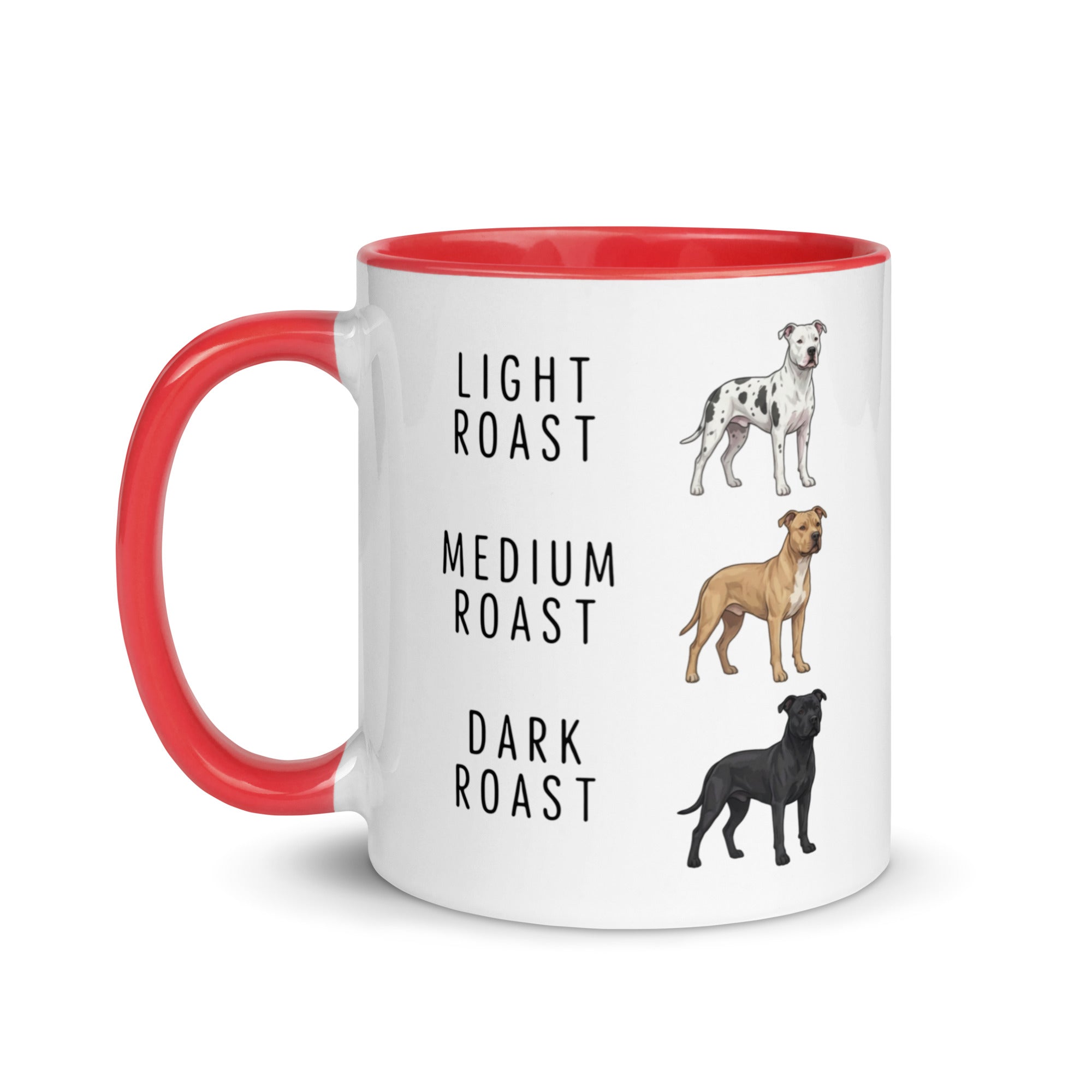 Pit Bull Coffee Roast Mug . Red 11 oz