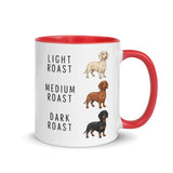 Dachshund Coffee Roast Mug . Red 11 oz