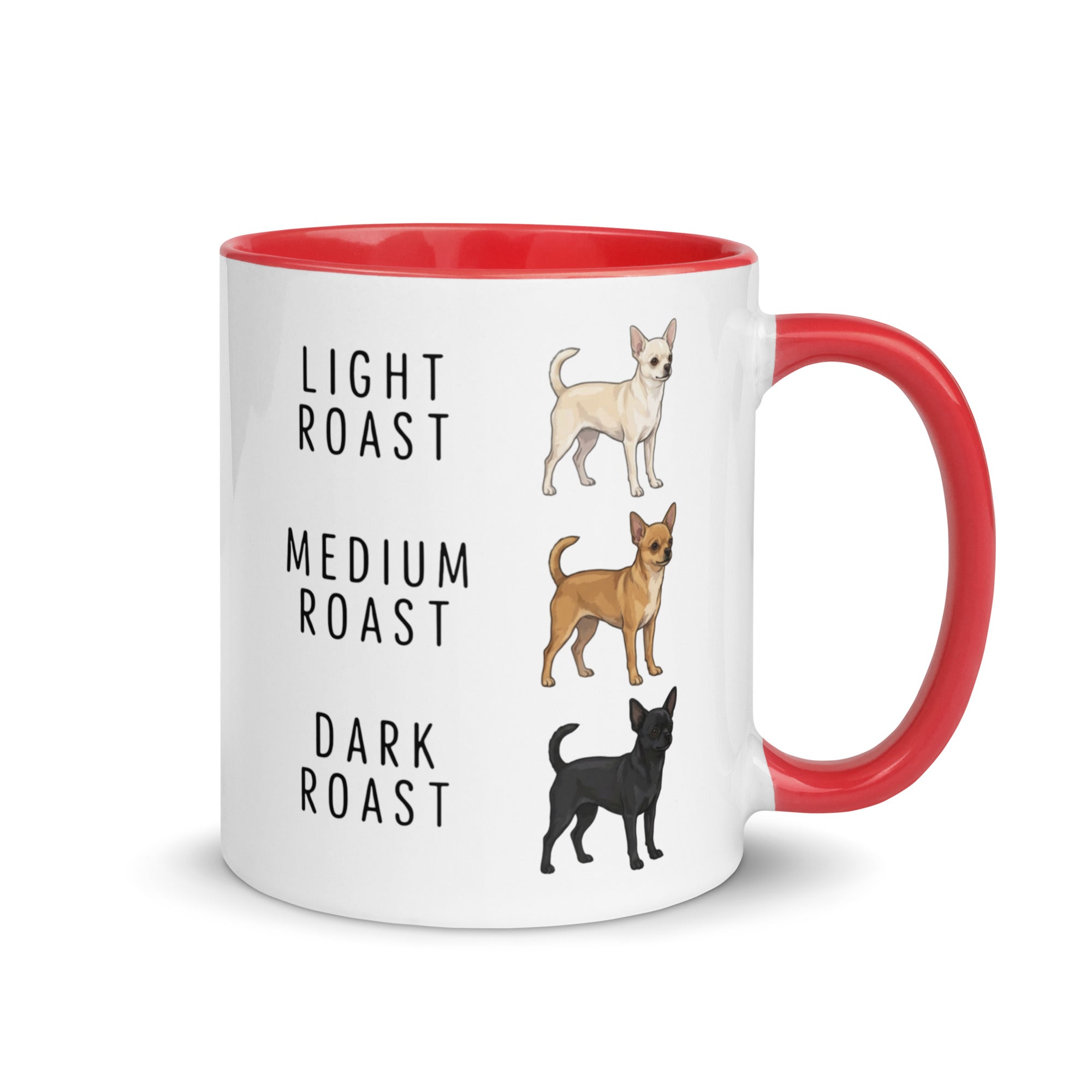 Chihuahua Coffee Roast Mug . Red 11 oz
