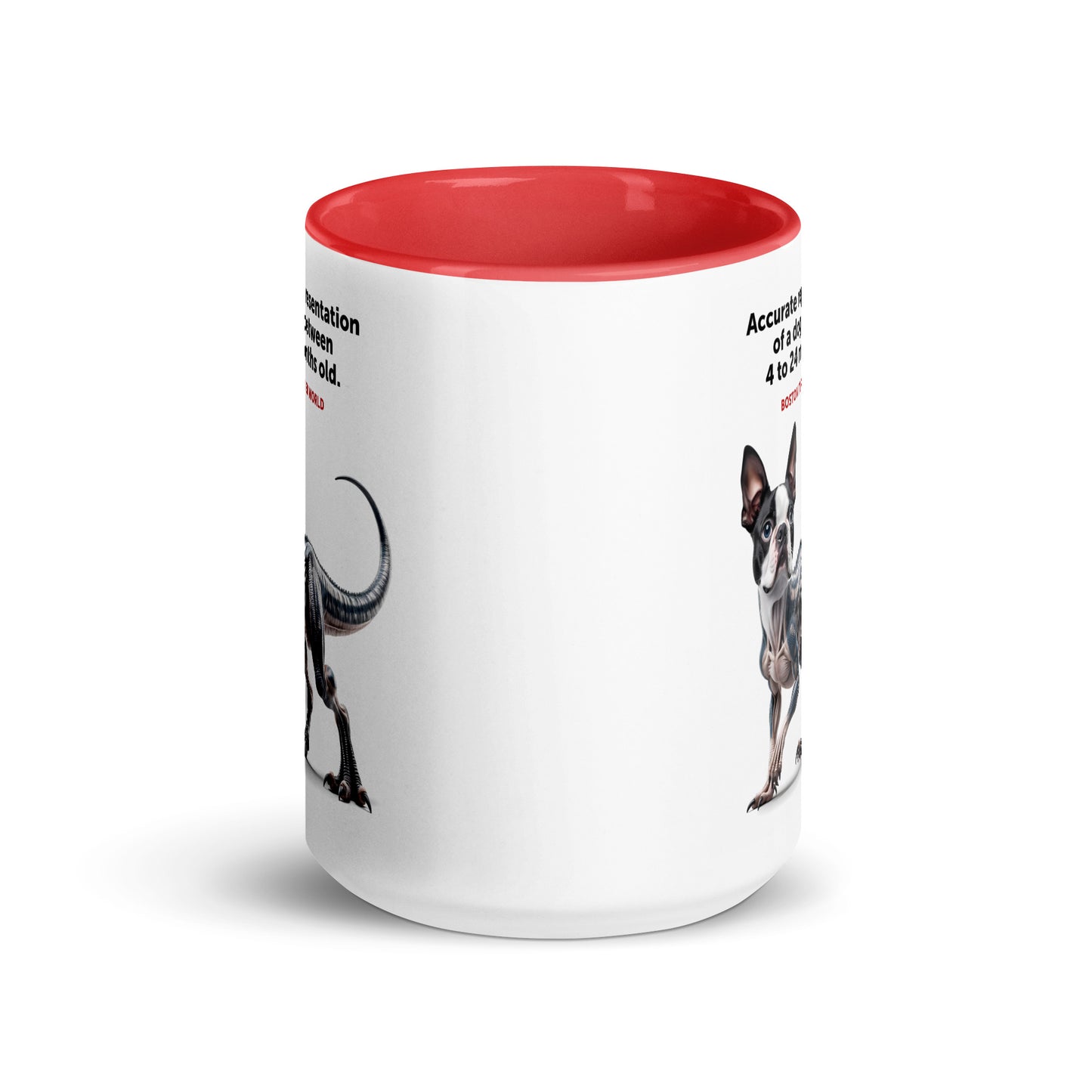 Accurate Representation of a Dog (Boston Terrier) between 4 to 24 Months old Mug