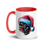 Bright Boston Holiday - Santa Pup Style Mug with Color Inside