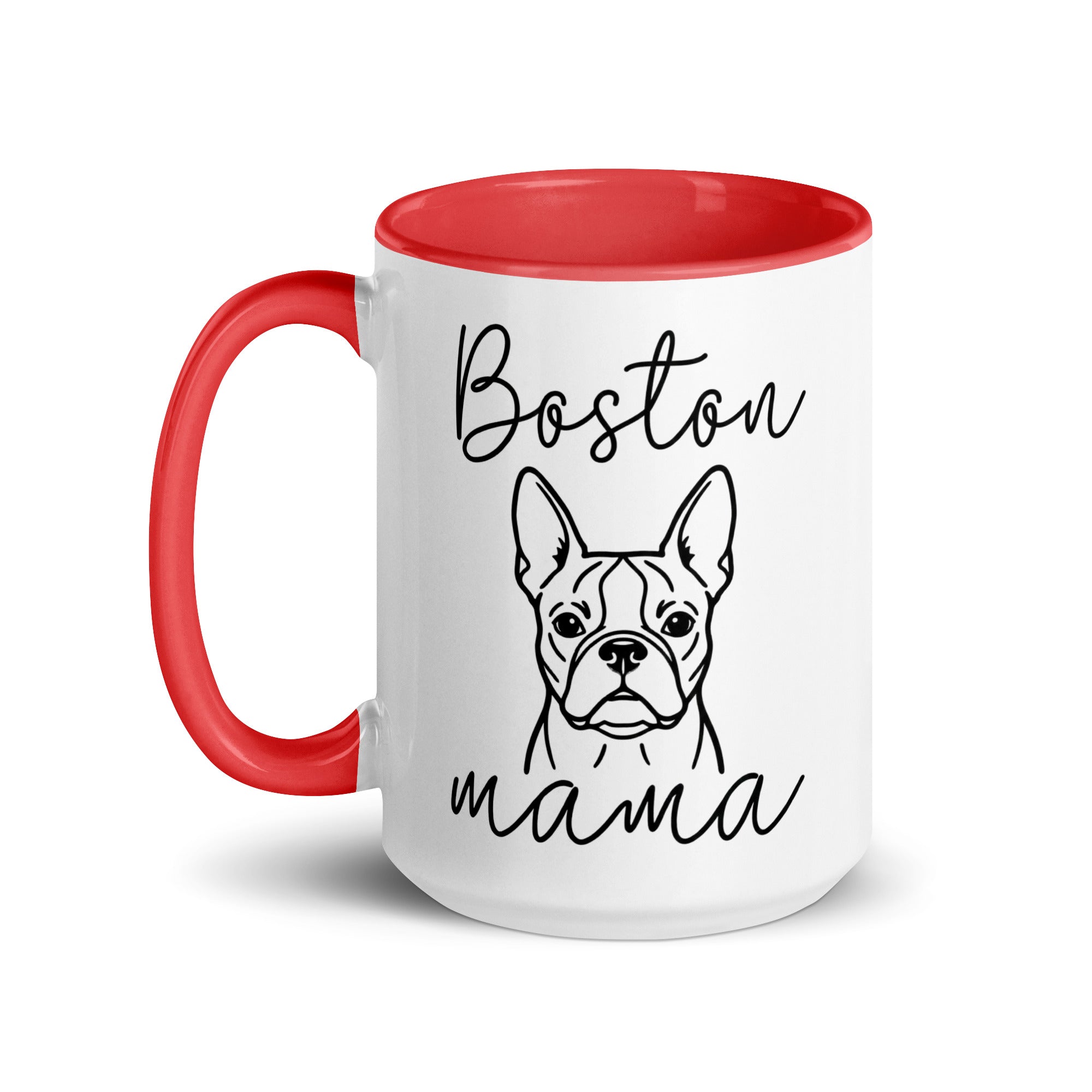 Boston Mama Mode Mug with Color Inside .