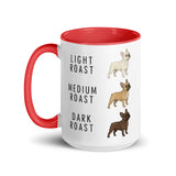 French Bulldog Coffee Roast Mug . Red 15 oz