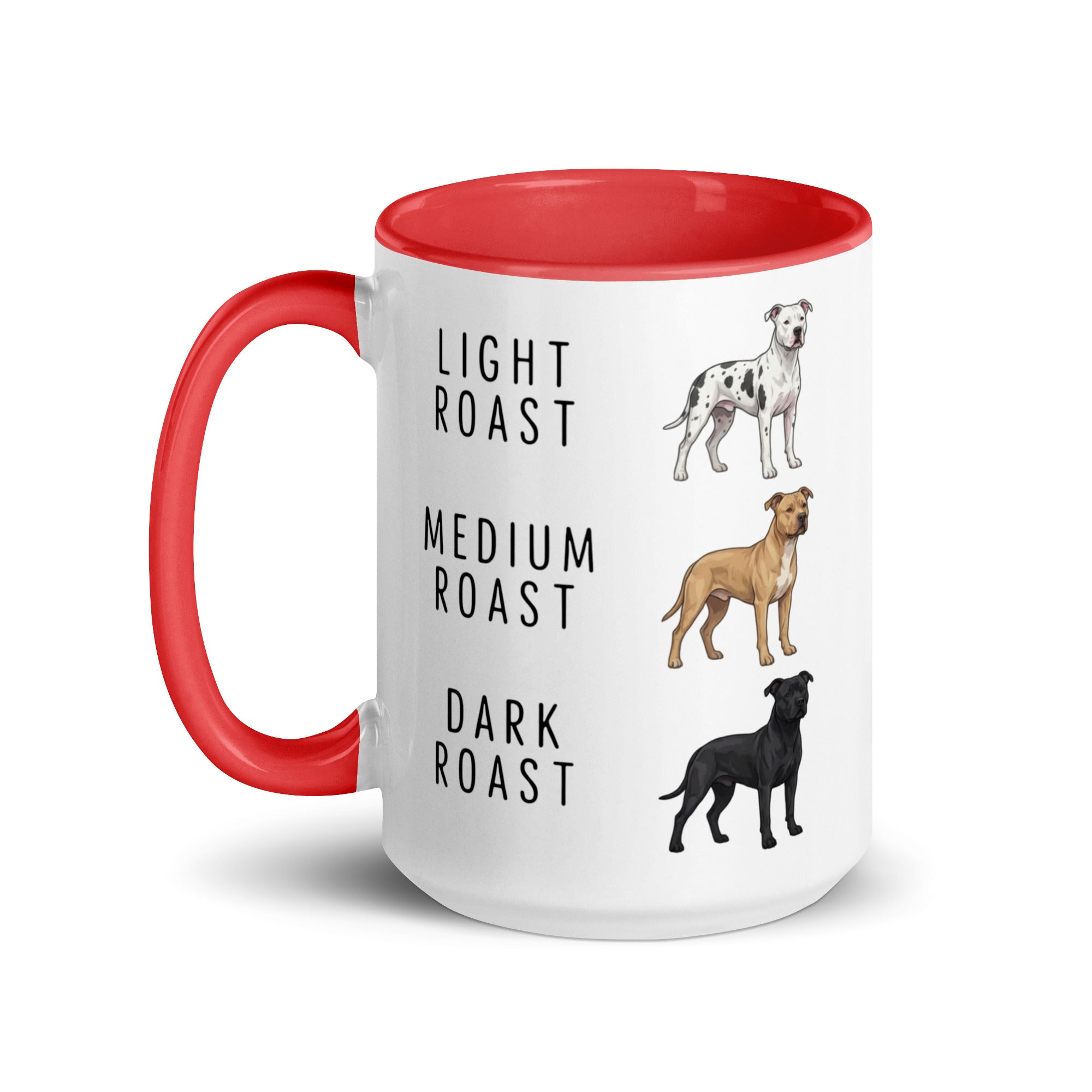 Pit Bull Coffee Roast Mug . Red 15 oz