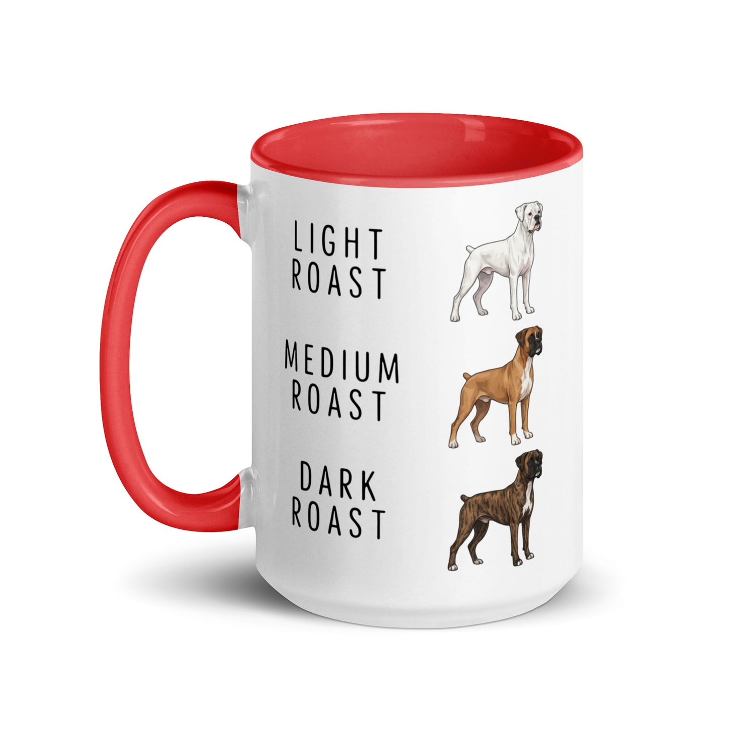 Boxer Coffee Roast Mug . Red 15 oz