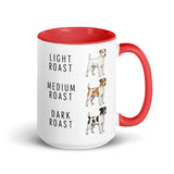 Jack Russell Terrier Coffee Roast Mug . Red 15 oz