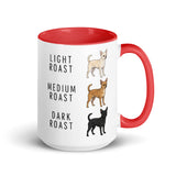 Chihuahua Coffee Roast Mug . Red 15 oz