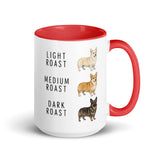 Corgi Coffee Roast Mug . Red 15 oz