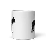 Mandala Boston Terrier White Glossy Mug