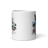 Elegant Watercolor Boston Terrier Art White Glossy Mug - Boston Terrier Love Club