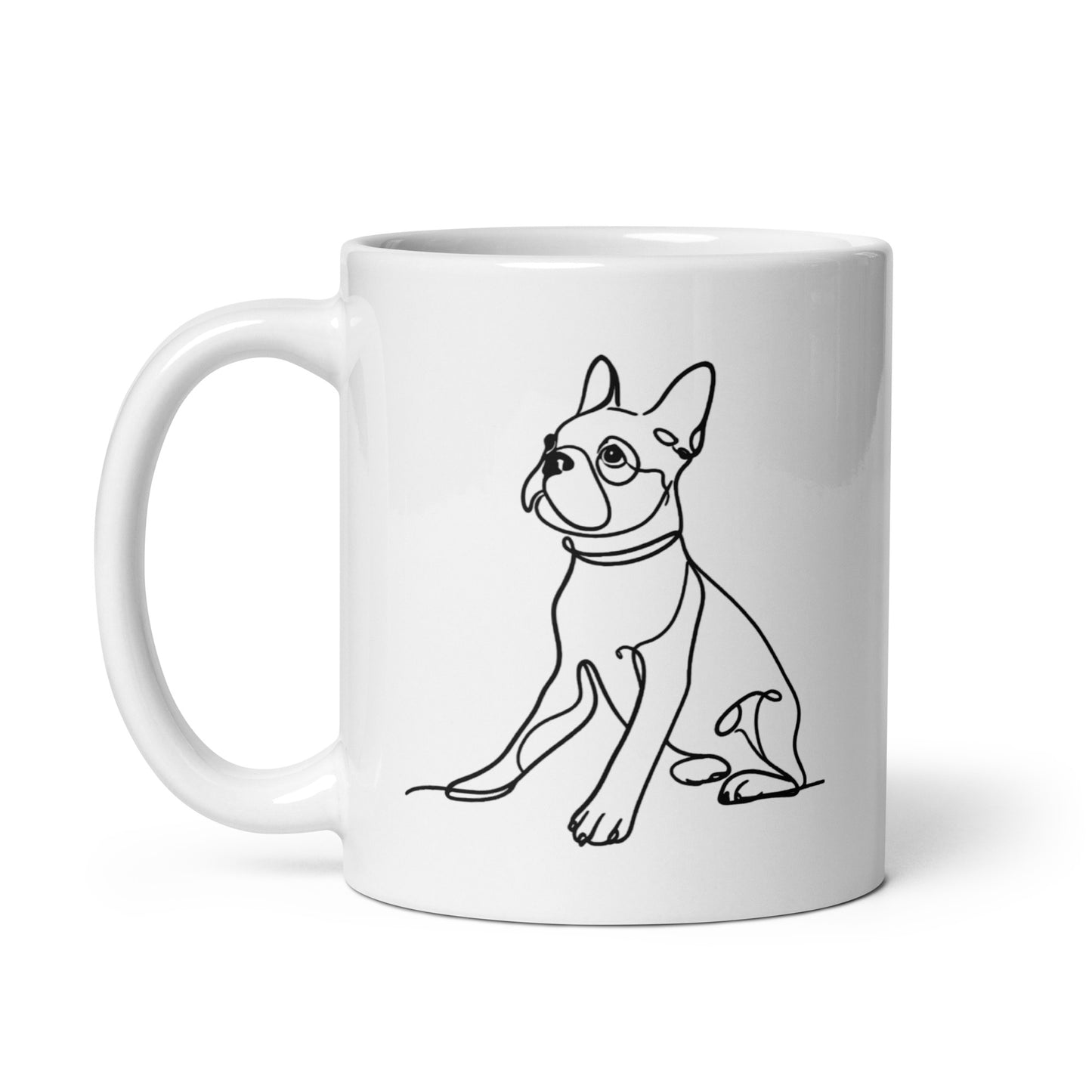 Line Drawn Boston Terrier Dog Mug