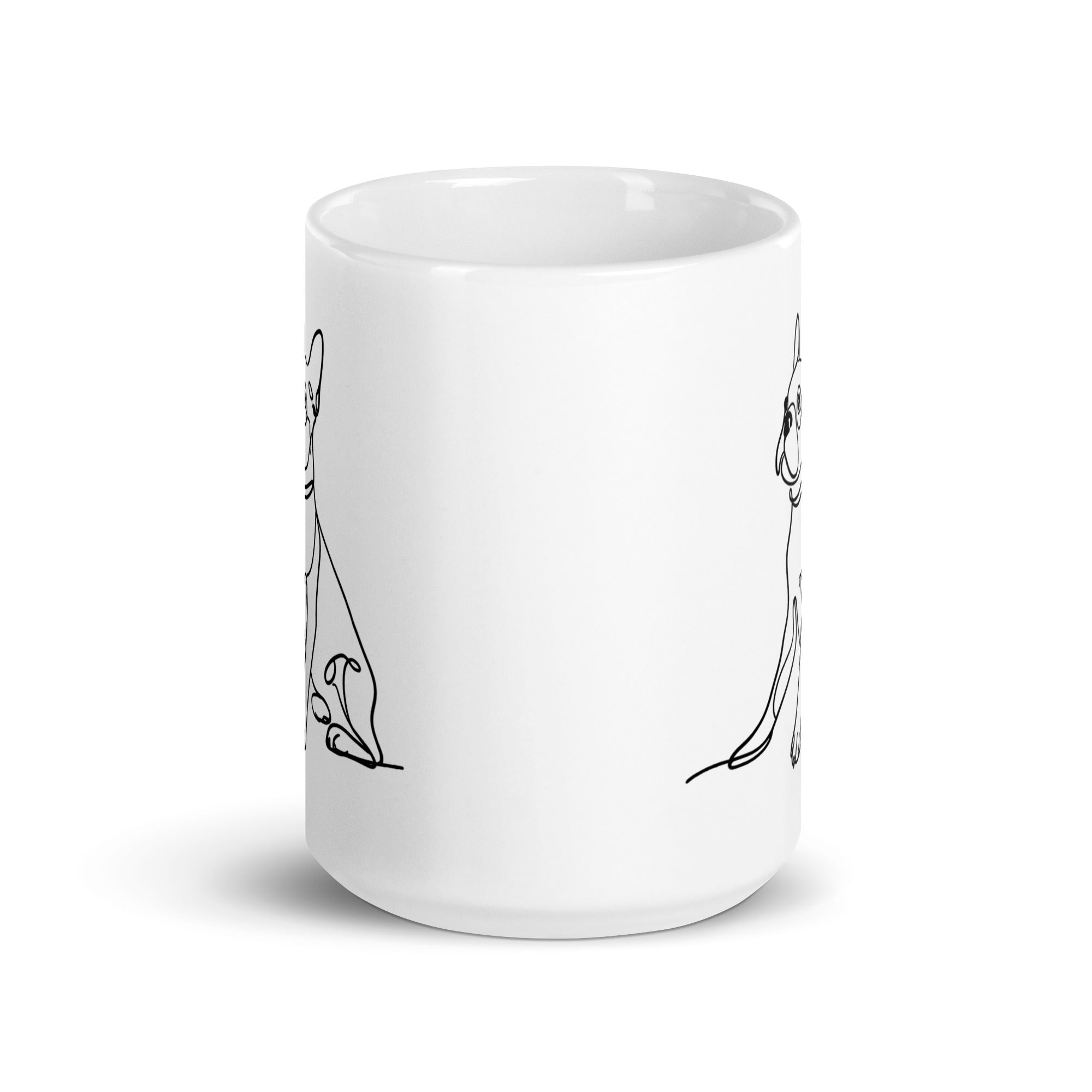 Line Drawn Boston Terrier Dog Mug
