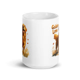 Golden Retriever Love White Glossy Mug