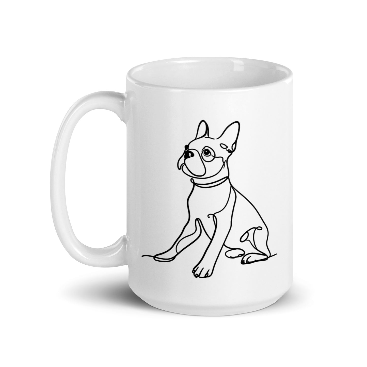 Line Drawn Boston Terrier Dog Mug
