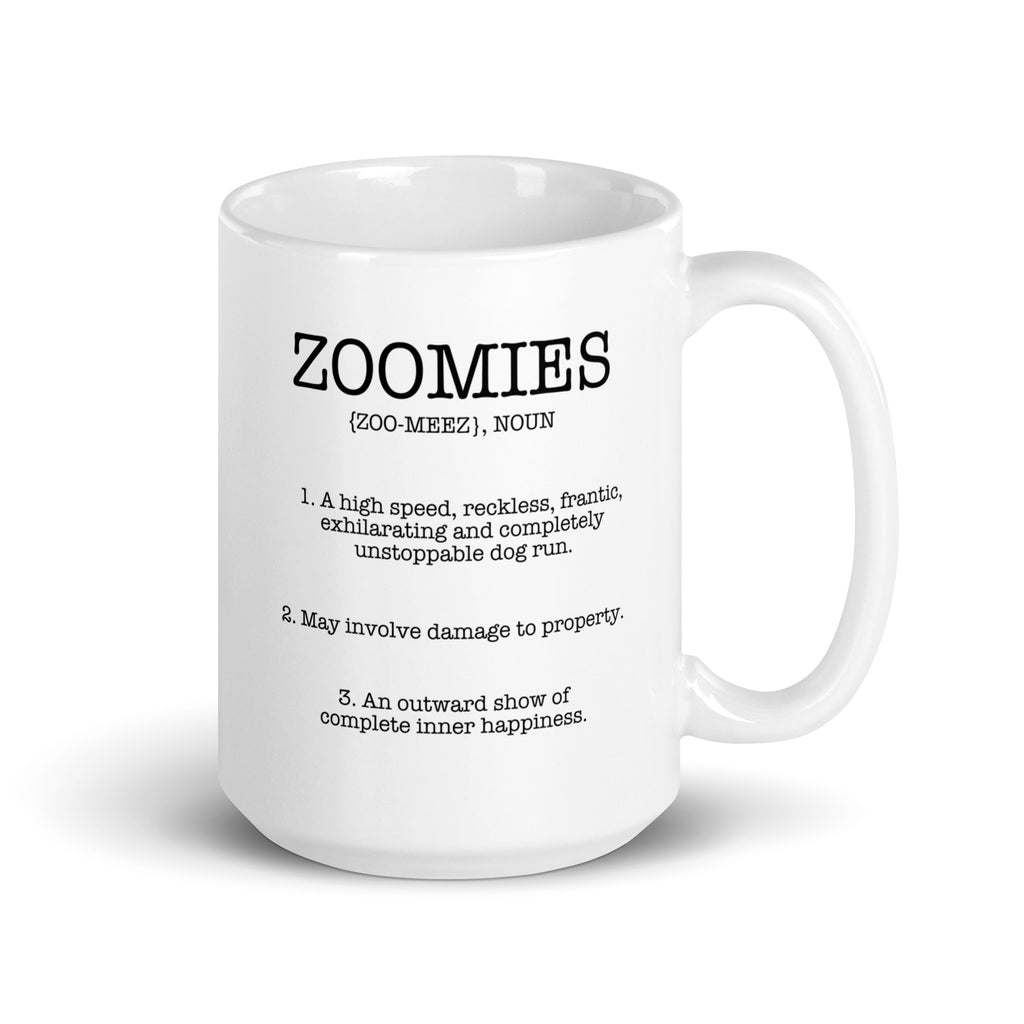 Zoomies Definition White Glossy Mug