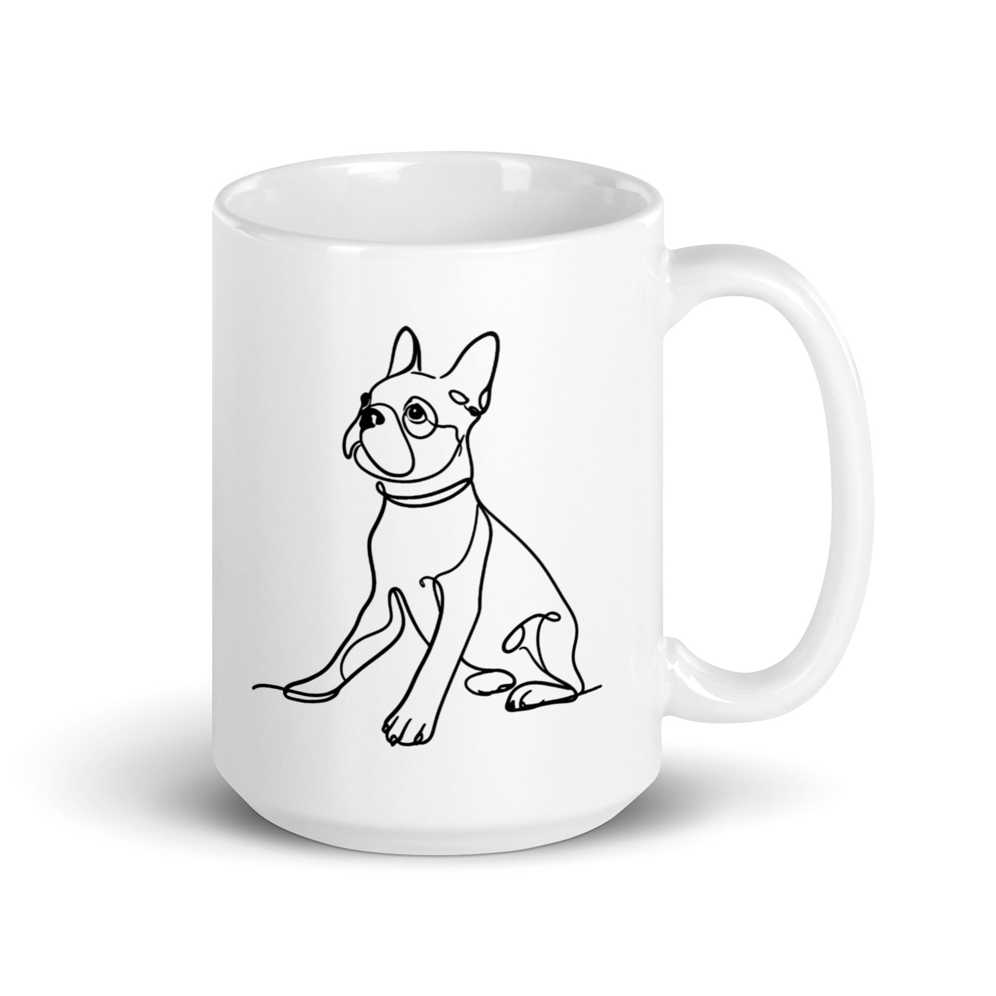 Line Drawn Boston Terrier Dog Mug