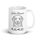Golden Retriever Mama Mode Mug . 15 oz