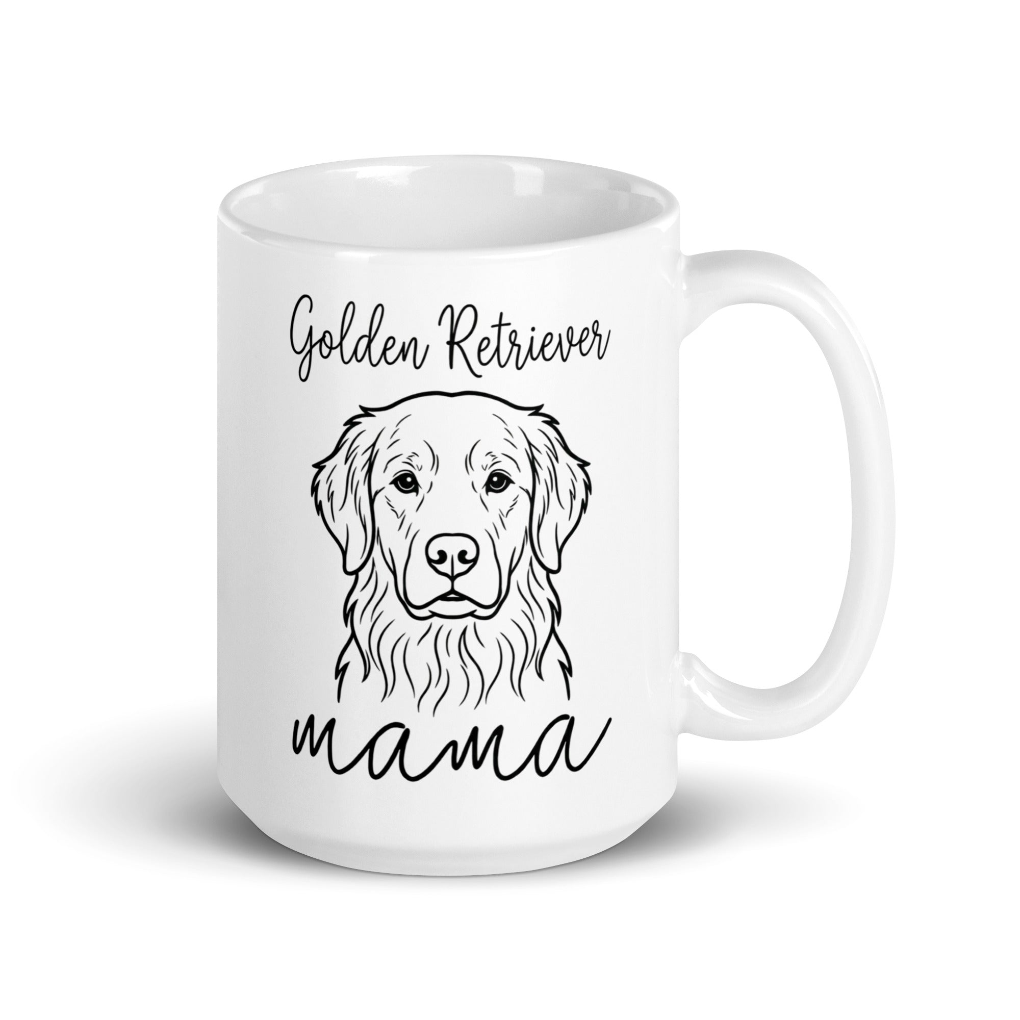 Golden Retriever Mama Mode Mug . 15 oz