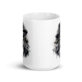 Boston Terrier Gentleman on White Glossy Mug