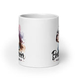 Boston Terrier Love Club - Elegant Watercolor Boston Terrier Art White Glossy Mug