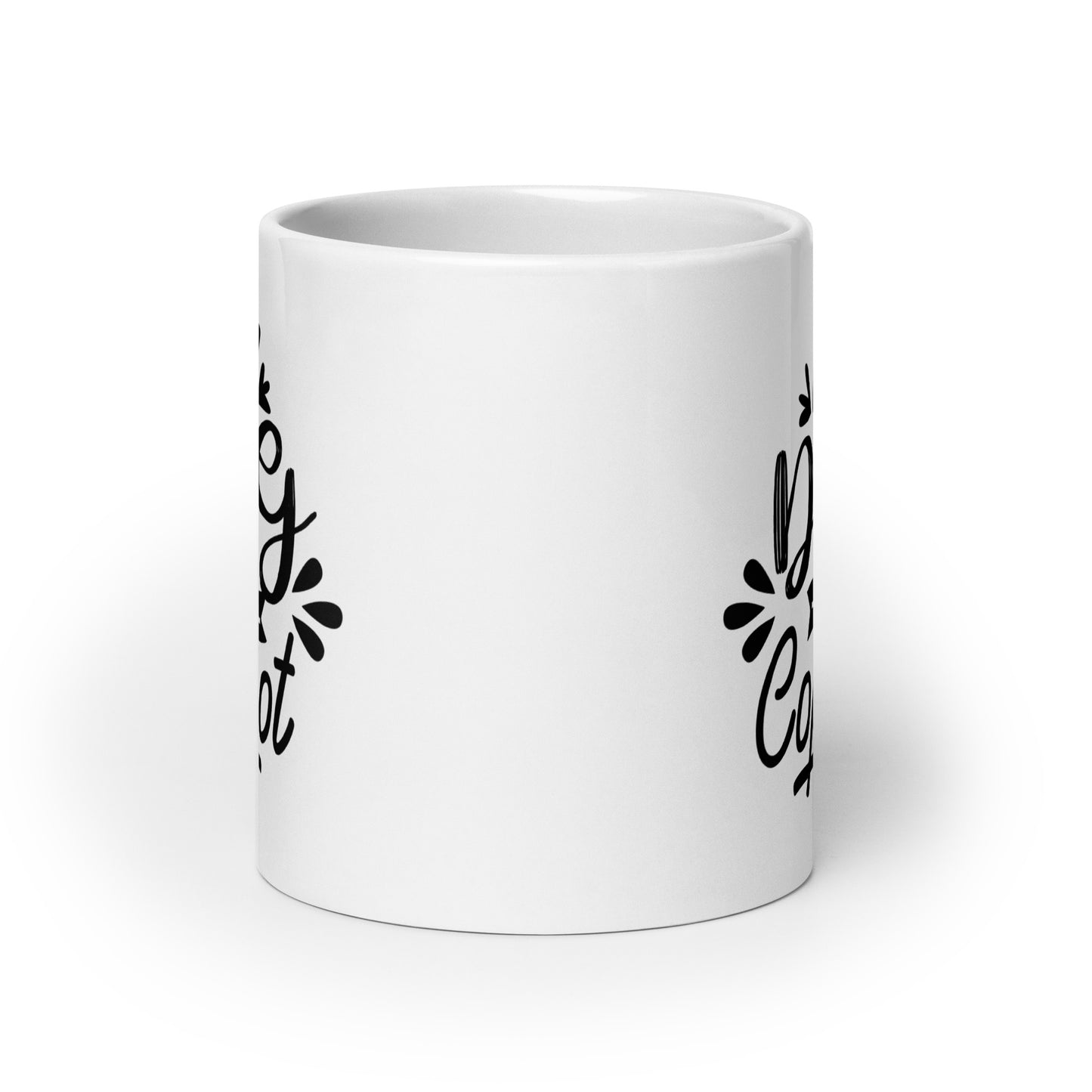 My Dog Is My Copilot White Glossy Mug