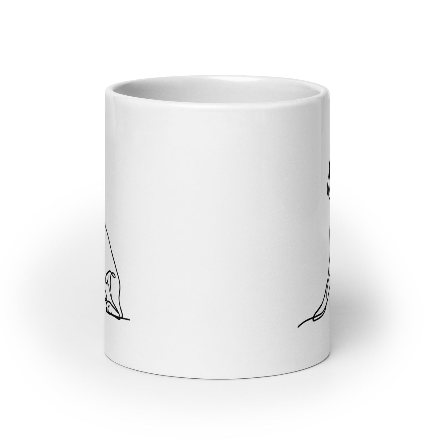 Line Drawn Boston Terrier Dog Mug