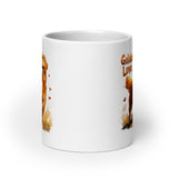 Golden Retriever Love White Glossy Mug