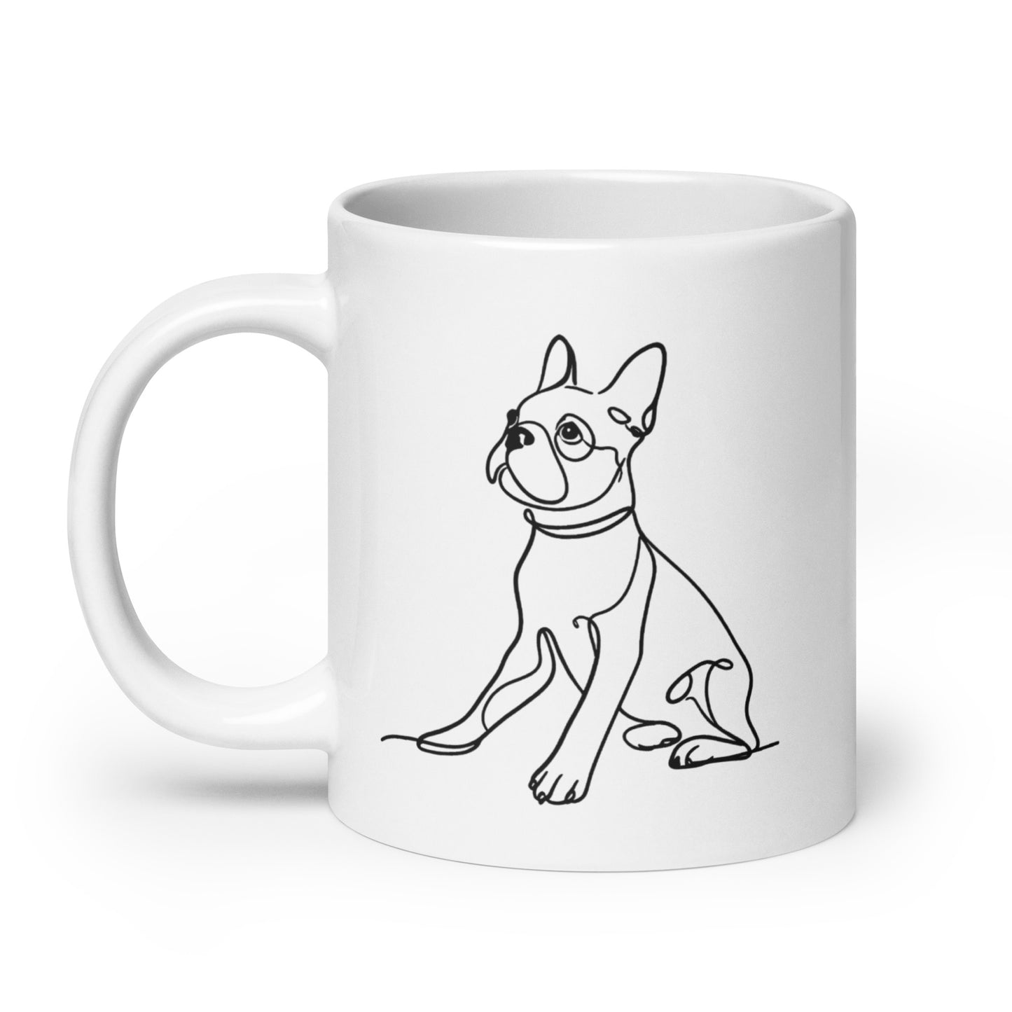 Line Drawn Boston Terrier Dog Mug