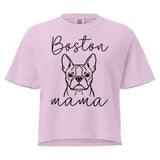 Boston Mama Mode Women’s Heavyweight Boxy Tee . Orchid
