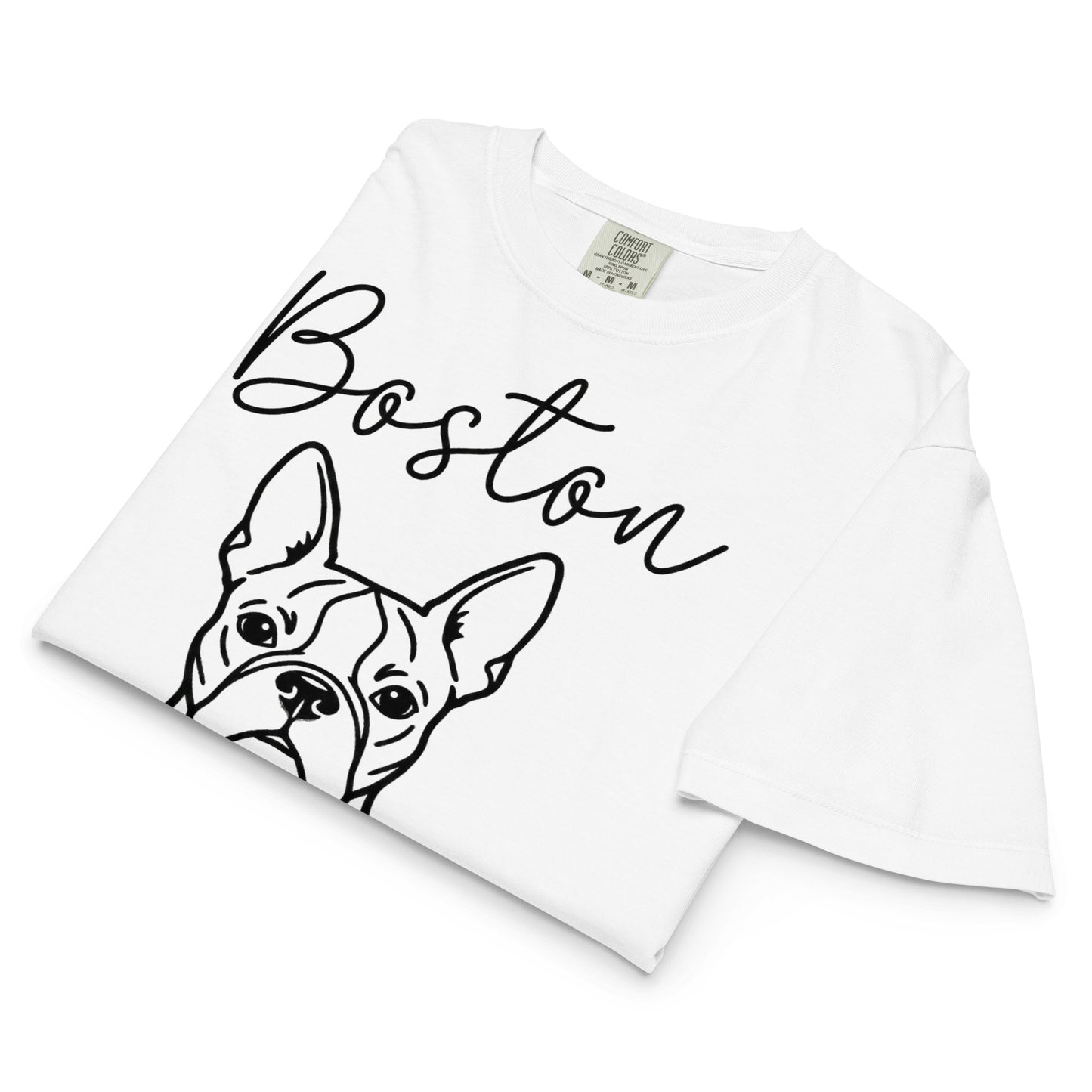 Boston Mama Mode Women’s Heavyweight Boxy Tee .