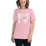 Boston Terrier Mom Dinosaur Women's Relaxed T-Shirt