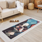 Boston Terrier Yoga Mat - Geometrical 1