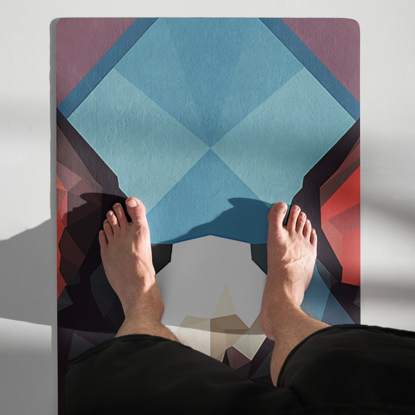 Boston Terrier Yoga Mat - Geometrical 1