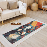 Boston Terrier Yoga Mat - Geometrical 2