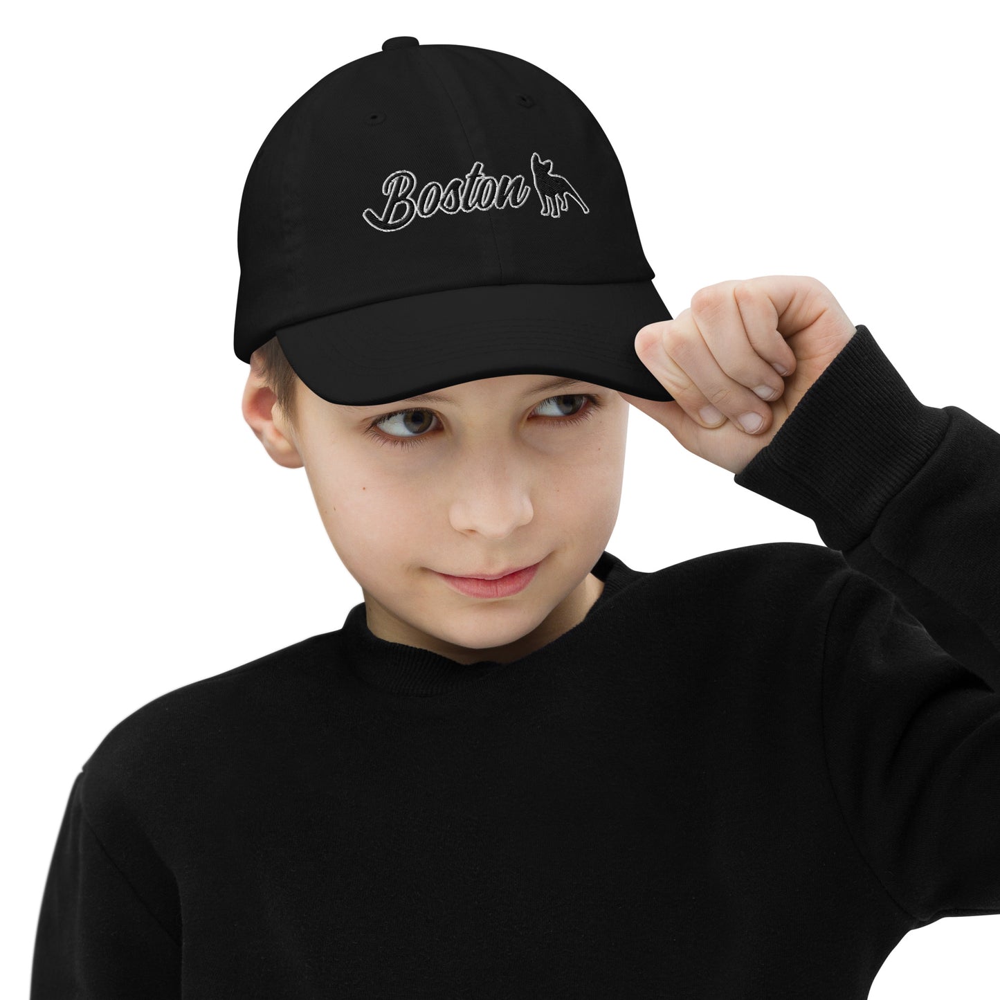 Youth Boston Terrier Baseball Cap