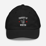 Property Of My Dog Custom Embroidered Youth Baseball Cap . Black