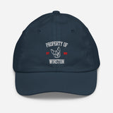 Property Of My Dog Custom Embroidered Youth Baseball Cap . Navy