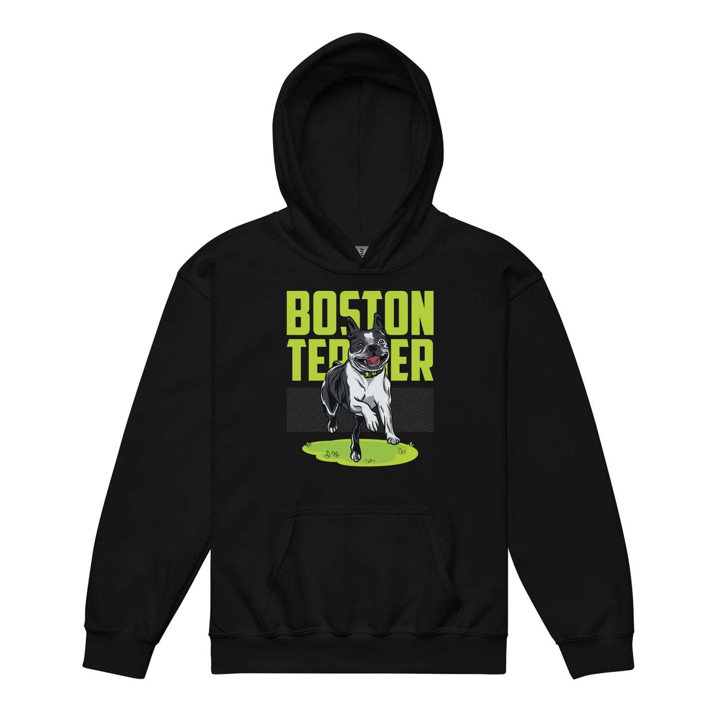 Boston Terrier Youth Heavy Blend Hoodie