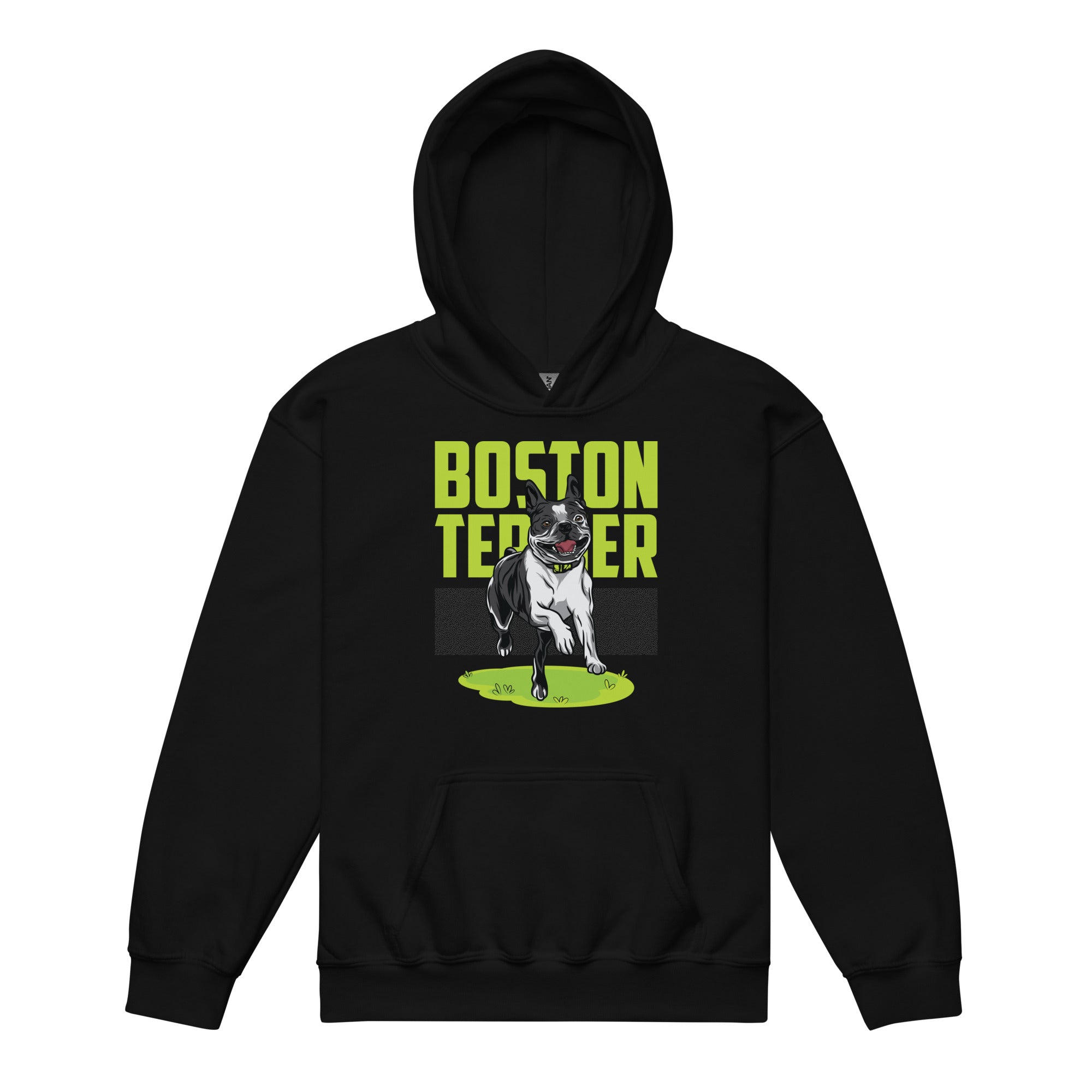 Boston Terrier Youth Heavy Blend Hoodie