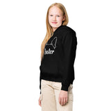 Big Ears With Boston Terrier Name - Personalized Youth Heavy Blend Hoodie .