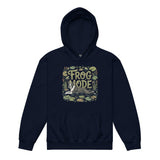 Frog Mode Boston Terrier Dog Frog Legs Youth Heavy Blend Hoodie . Navy