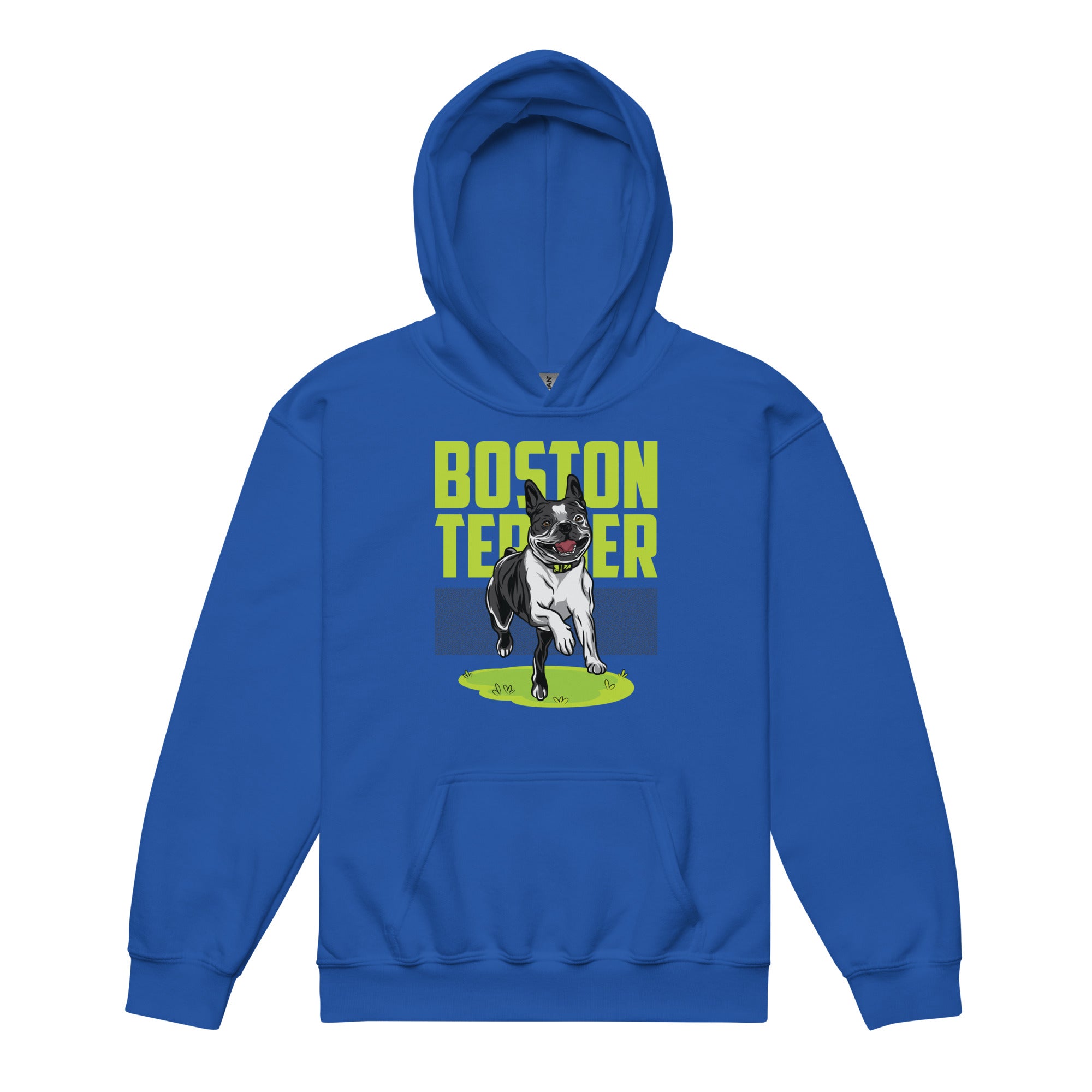 Boston Terrier Youth Heavy Blend Hoodie