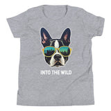 Into The Wild Boston Terrier Youth Short Sleeve T-Shirt