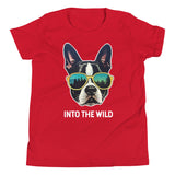 Into The Wild Boston Terrier Youth Short Sleeve T-Shirt