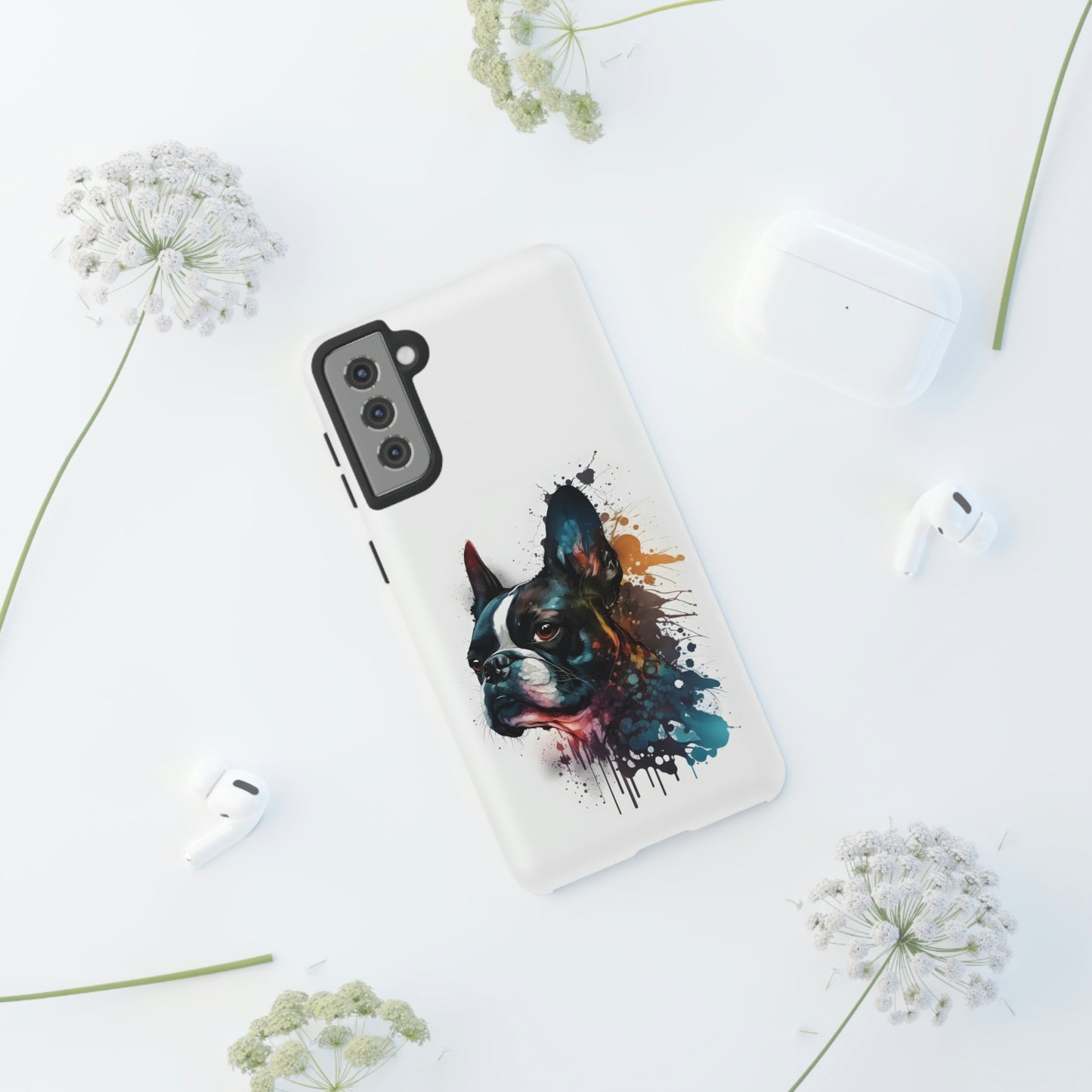 Boston Terrier Art on Samsung Tough Cases