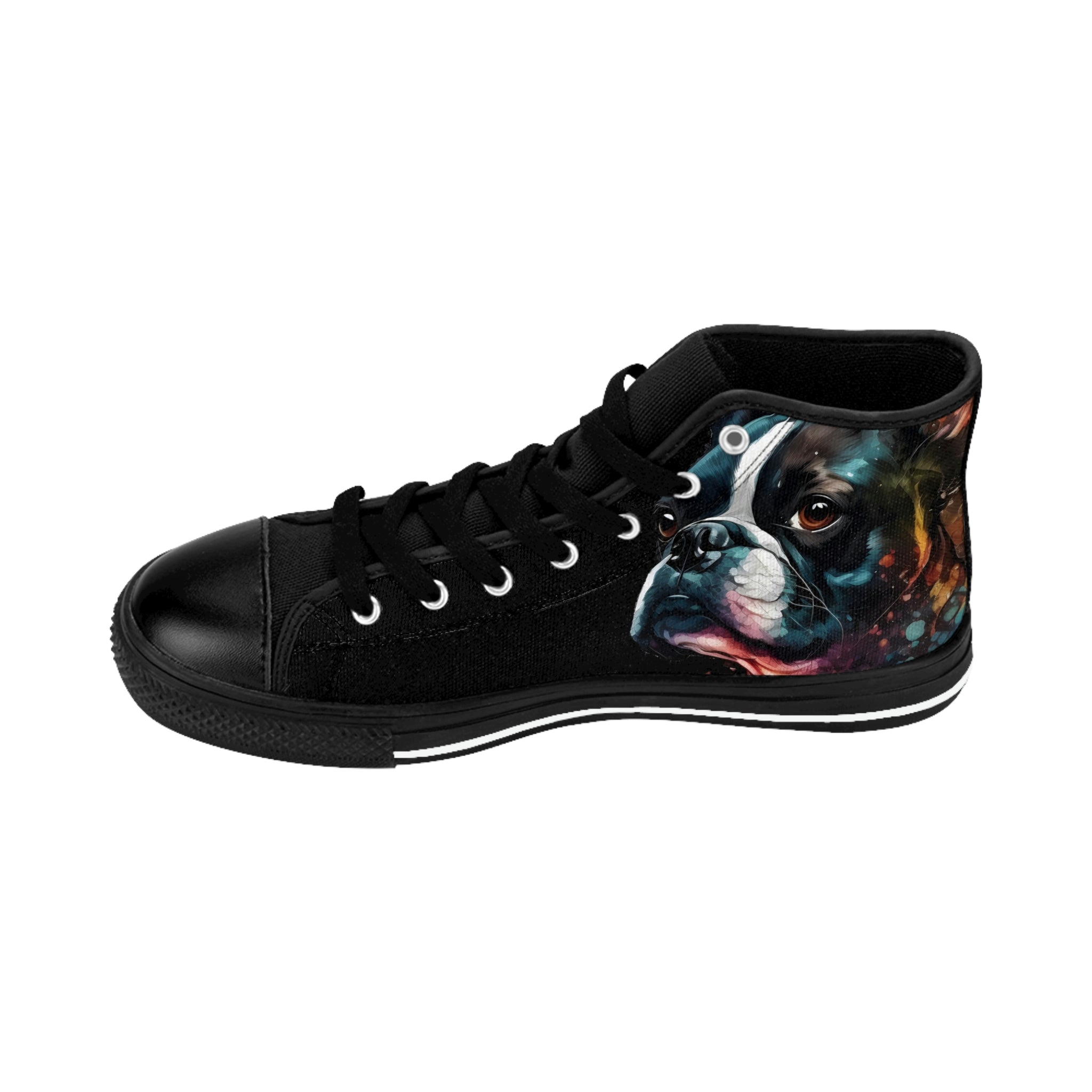 Boston Terrier Art - Women's Classic Sneakers