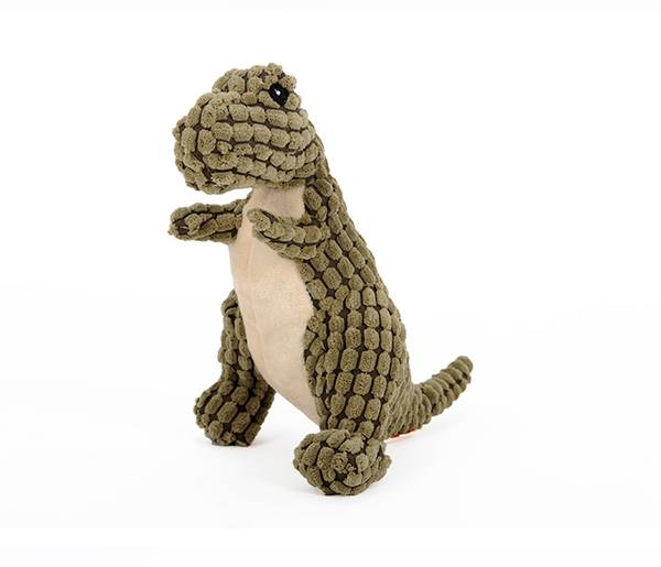 Plush Dinosaur Dog Toy