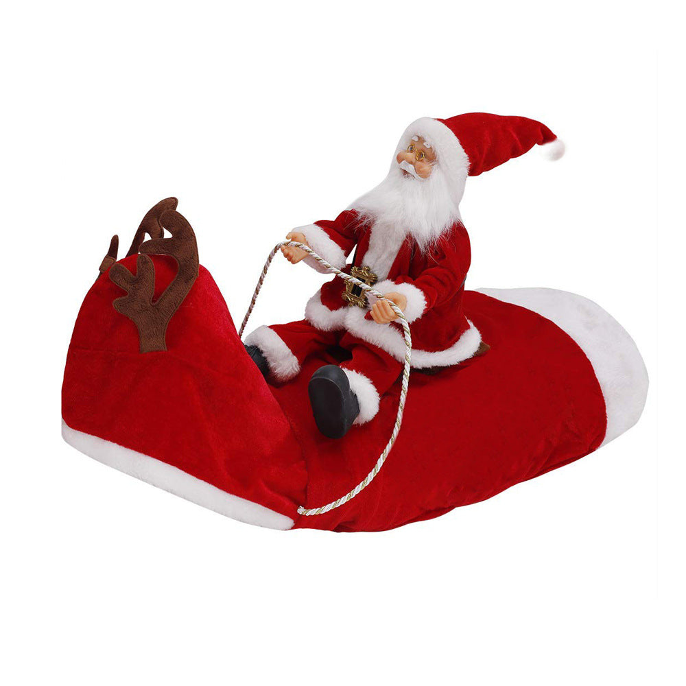 Santa Claus Riding Deer Dog Costume